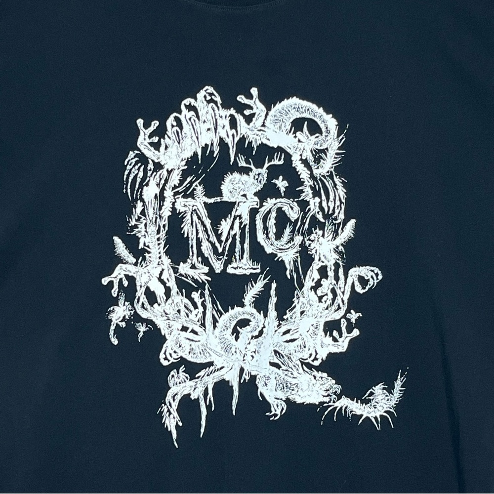 Alexander McQueen Black and White Short Sleeve Tee - Picture 2 of 8